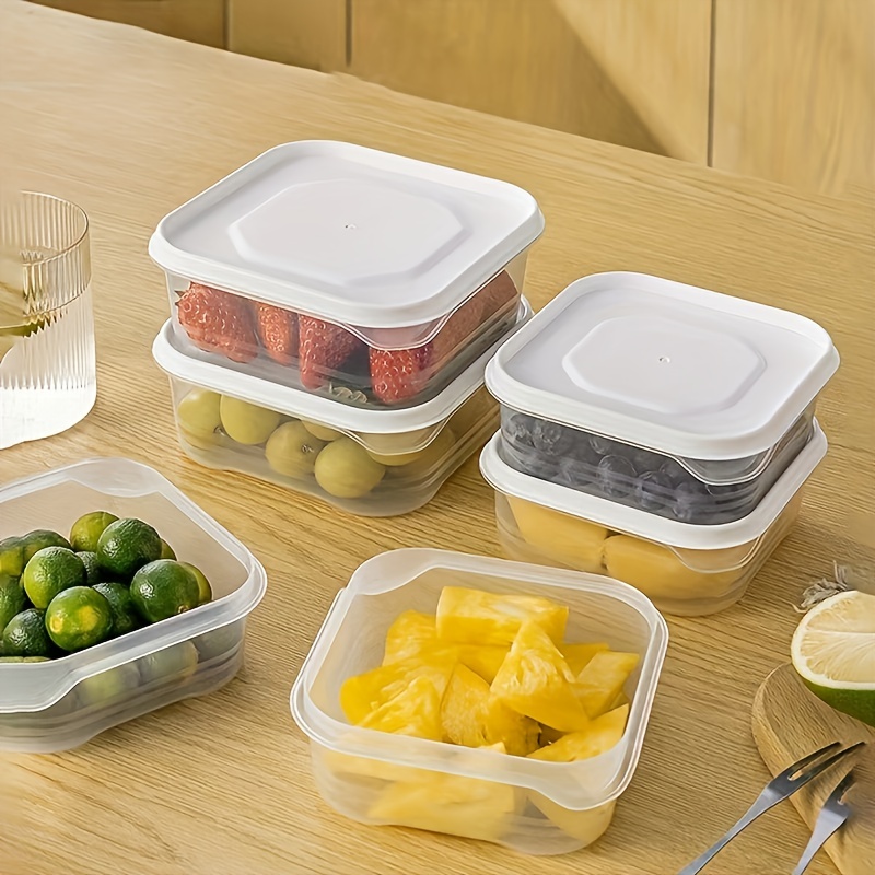 Ludlz Food Storage Containers,Plastic Refrigerator Food Preservation  Storage with Removable Drain Box Tray to Keep Fruits, Vegetables, Meat,  Fish etc.