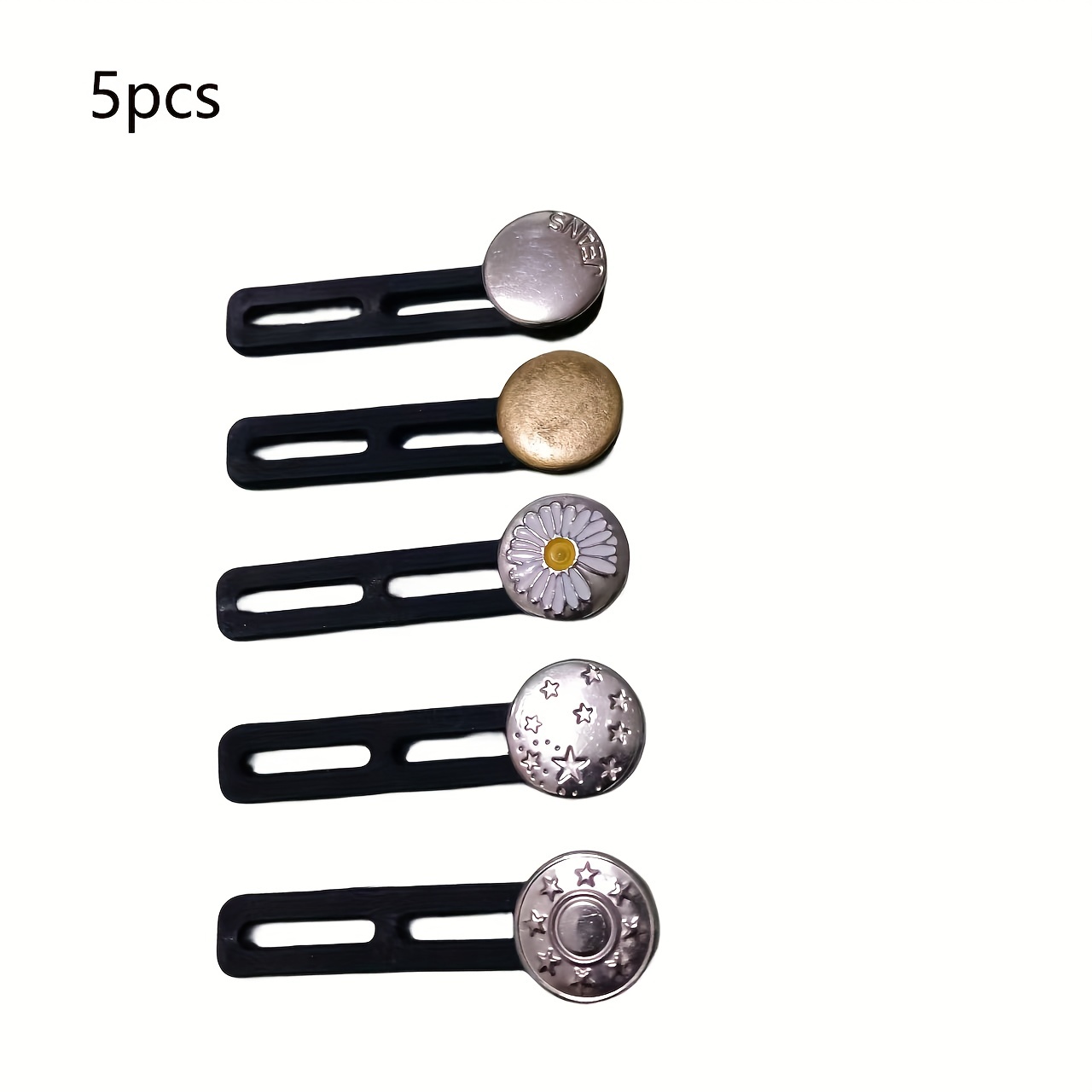2pcs/4pcs Magical Metal Button Extender, No Sewing Required, Perfect For  Repairing Jeans, Shirts, Jackets, And Pants For Double Wear