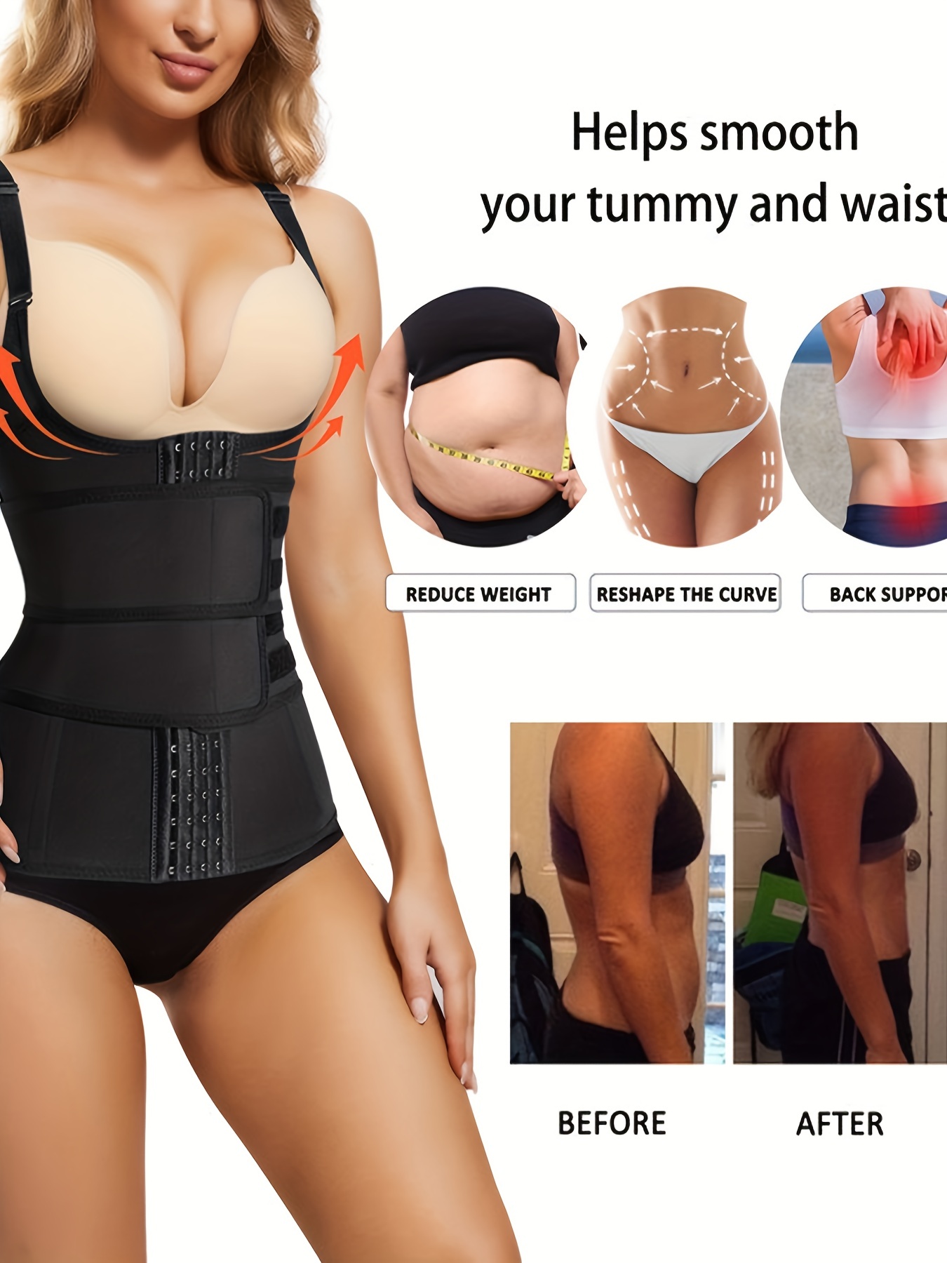 Gotoly Shapewear for Women Tummy Control Bodysuit Waist Trainer