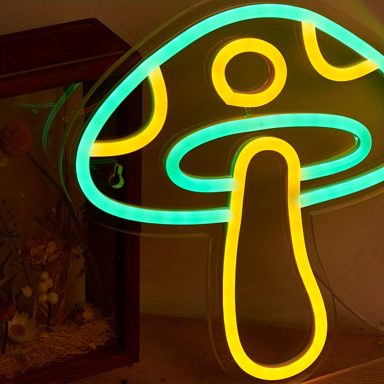 Led Neon Mushroom Cute Neon Sign Usb Powered Neon Signs - Temu
