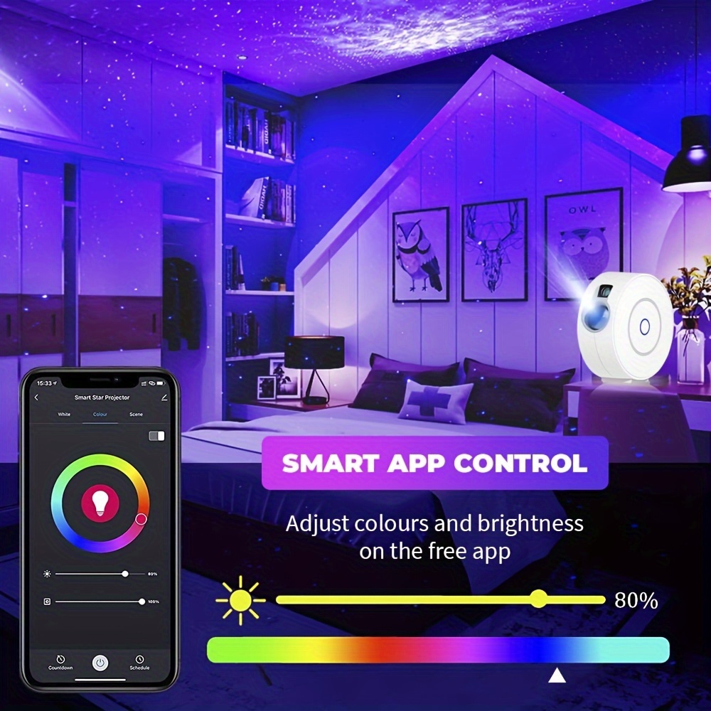 Smart Star Projector Galaxy Projector Bedroom Smart App - Temu