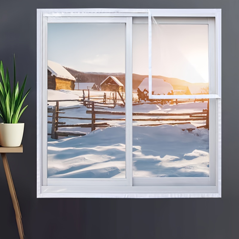 Wiederverwendbare Thermo Cover Fenster-Isolierfolie,Winddichte