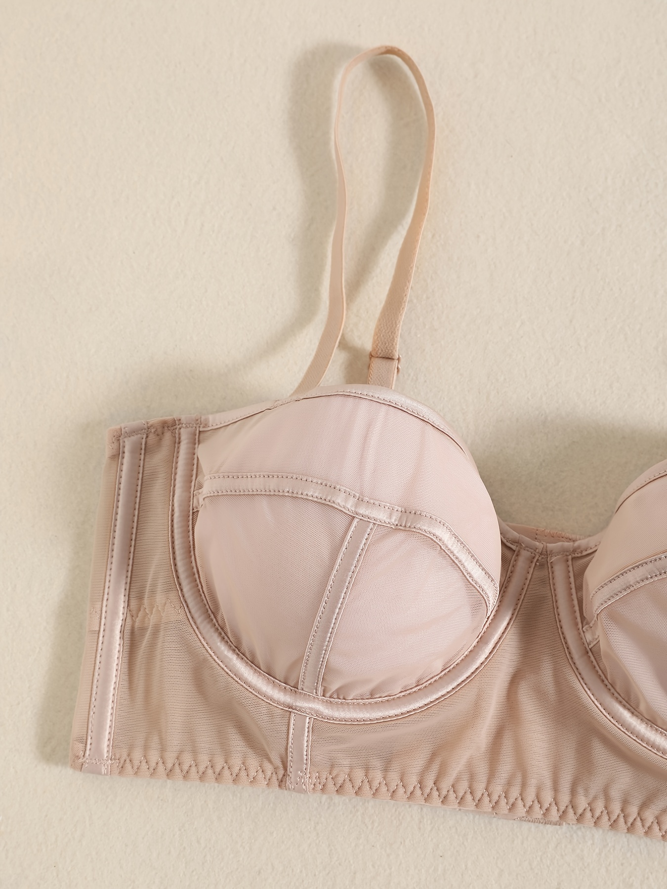 Love Lace apricot satin and lace bralette, Love Stories