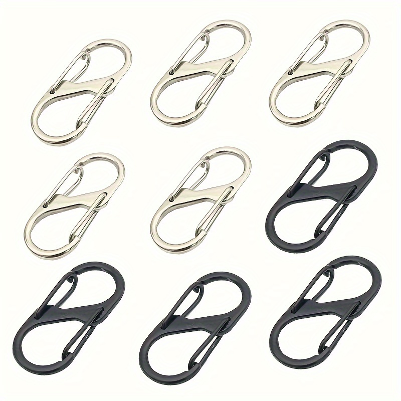 5Pcs/Lot Mini Carabiner Clips Tiny Alloy Spring Snap Hook Keychain Clasps  EDC Small Hanging Buckle for Backpack Camping Bottle
