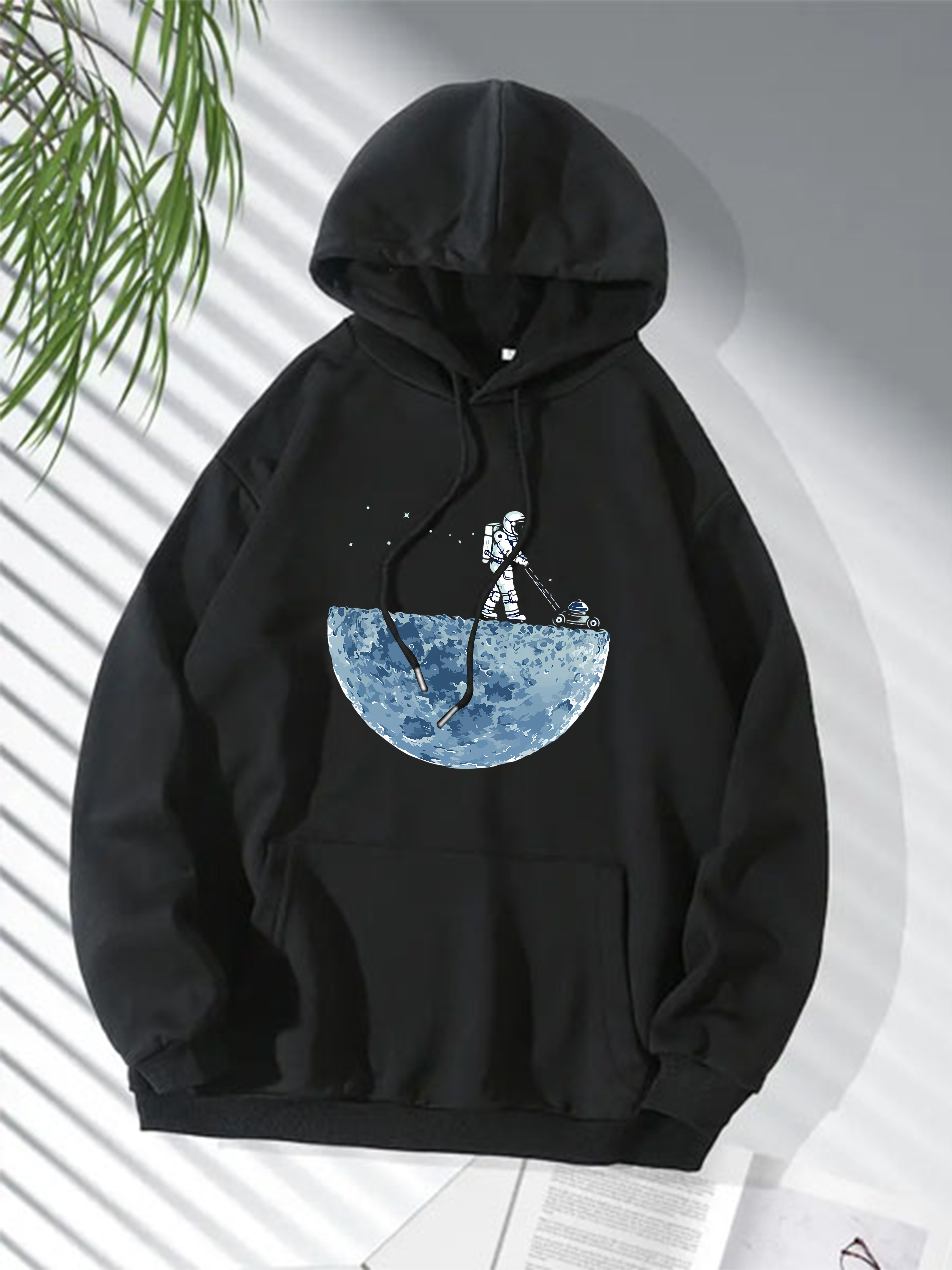 Astronaut mowing 2024 the moon hoodie