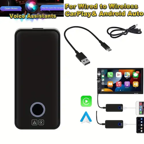 5G Wireless CarPlay-Adapter, Android-Auto-Dongle, Wandelt
