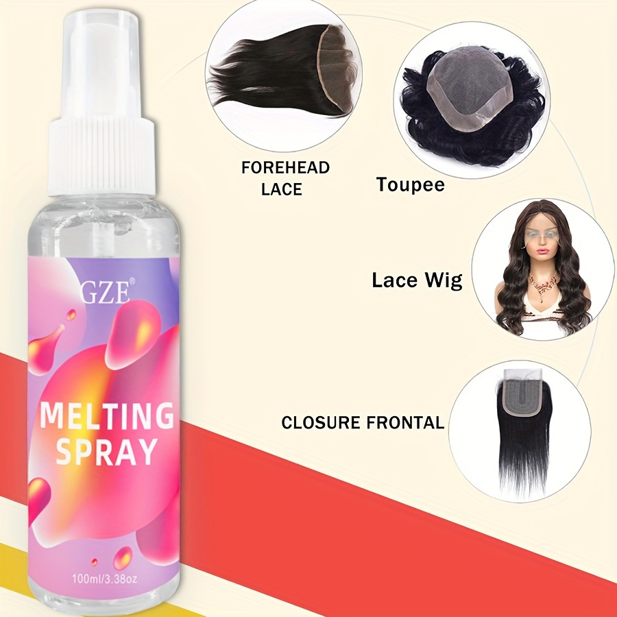 Lace Melting And Holding Spray Glue Hair Adhesive For Wigs - Temu