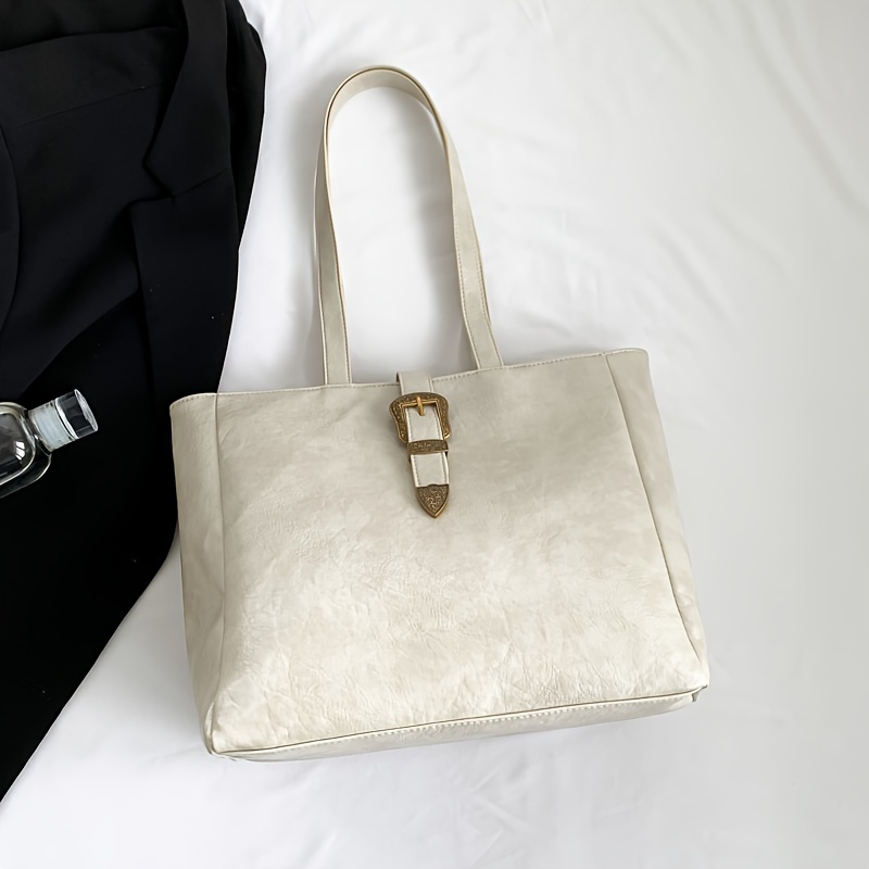 Calvin Klein Jeans CRESCENT BUCKLE - Handbag - classic beige/beige 