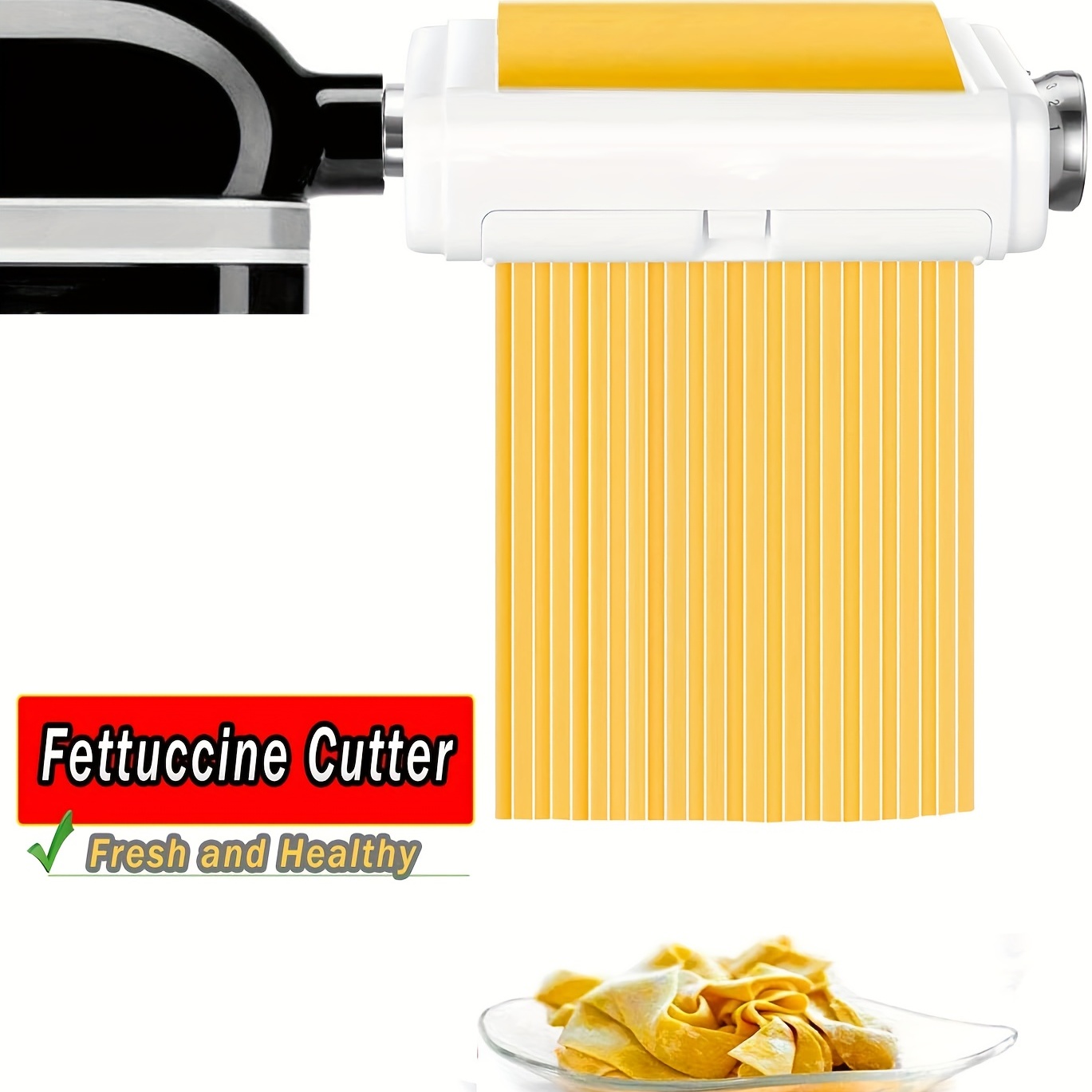 Antree Pasta Maker Attachment 3 in 1 Set for KitchenAid Stand Mixers  Included Pasta Sheet Roller, Spaghetti Cutter, Fettuccine Cutter Maker