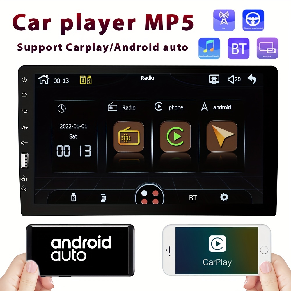 Radio Coche Doble Din Carplay/android Auto/mirror Link - Temu
