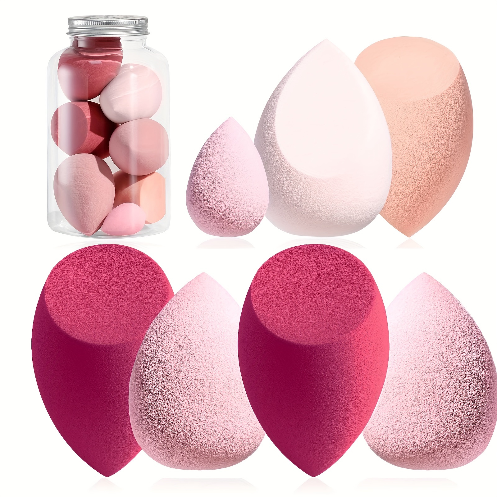 Light Color Makeup Sponge Set Soft Wet And Dry Use Makeup - Temu