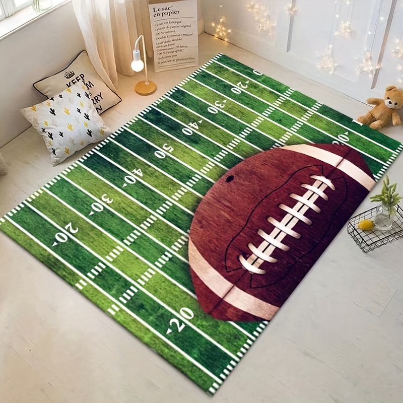 Comprar Alfombra con patrón deportivo de fútbol para dormitorio, sala de  estar, alfombra de fútbol para cocina, alfombrillas para el suelo,  decoración del hogar, alfombra antideslizante, 8 tamaños