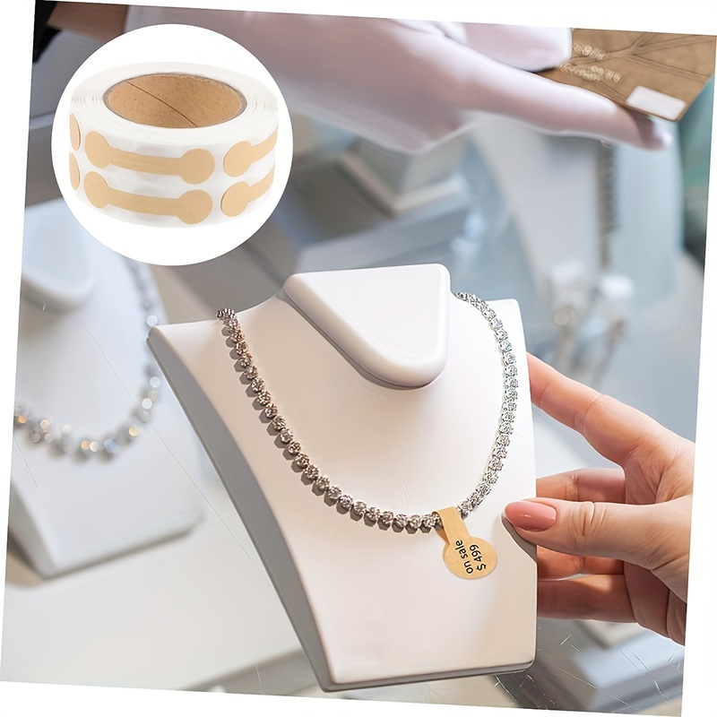 Jewelry Price Tags Pricing Self Adhesive White Blank Jewelry - Temu