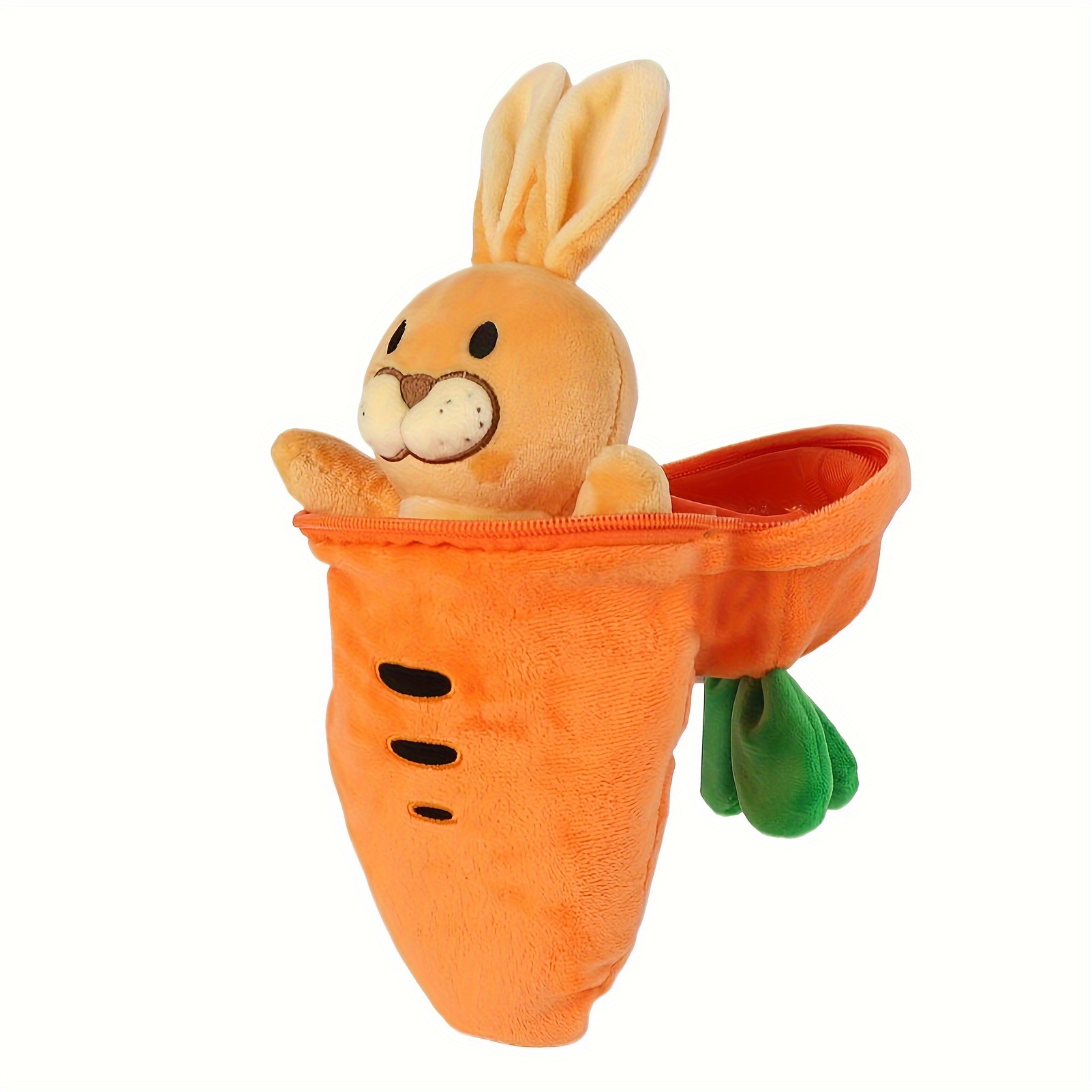 30cm 11.8in Bunny Stuffed Animal Reversible Carrot Bunny Plush Doll With Zipper Cute Soft Rabbit Toys Pillow Decoration For Adults Gifts Halloween Decor Thanksgiving Christmas Gift Easter Gift