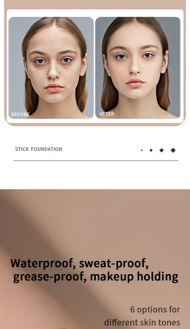 facial foundation contour stick long lasting light brightening stick   facial concealer cosmetics Product details 3