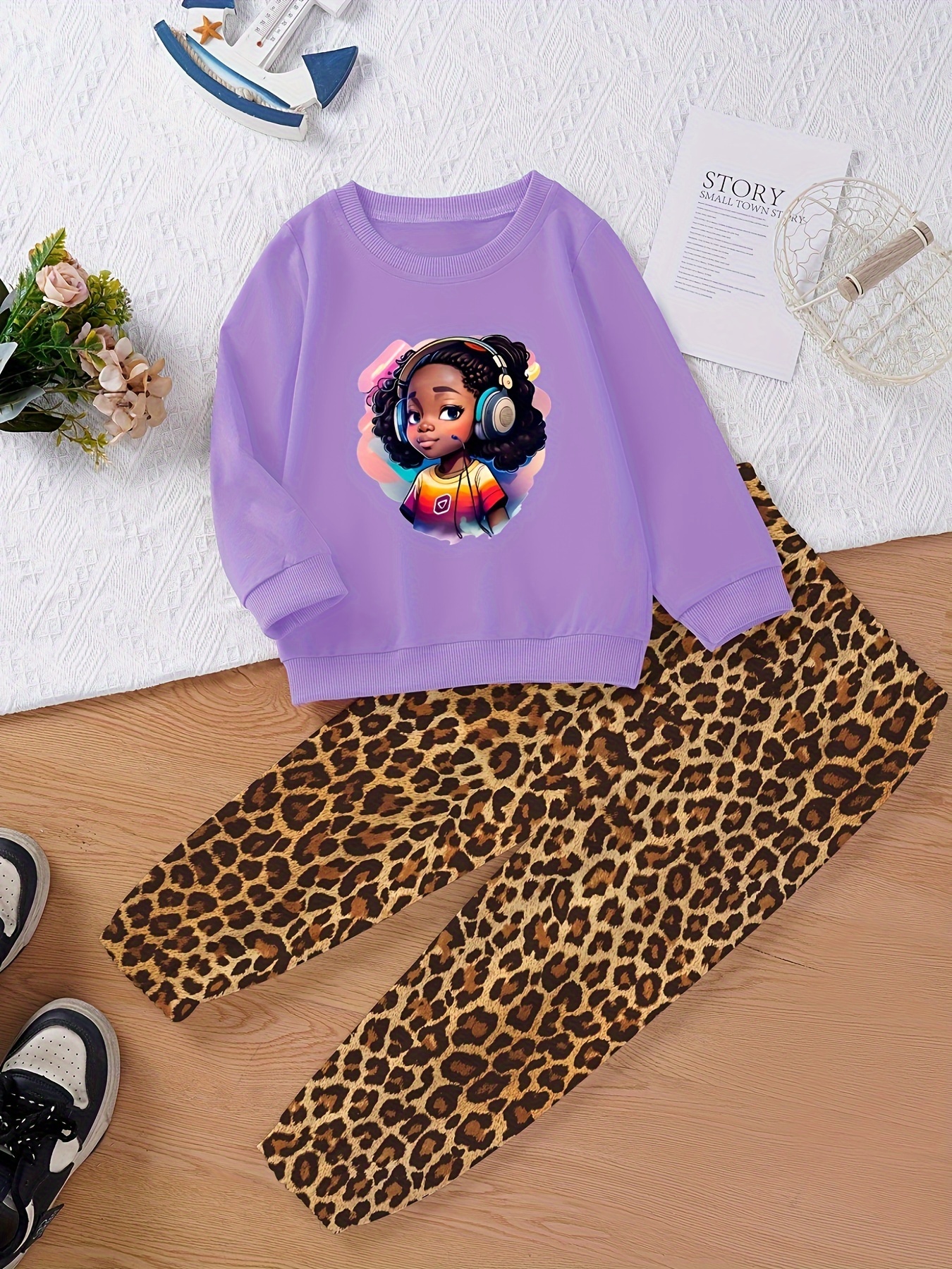 Fashionable Outfits Girls Cool Little Black Girl Graphic - Temu