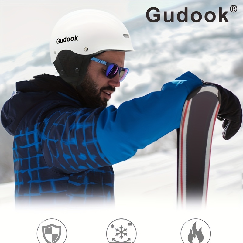 Gudook Casco Snowboard, Casco Sci Adulti, Regolabile 9 Prese Daria