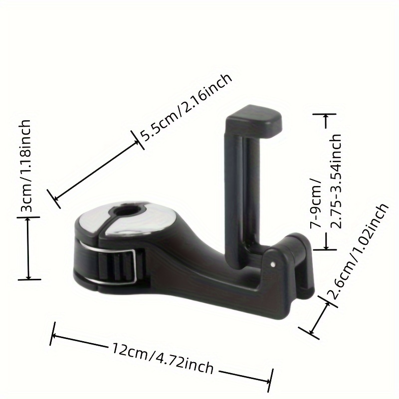 Car Phone Holder Car Seat Backrest Hidden Hook Bracket - Temu