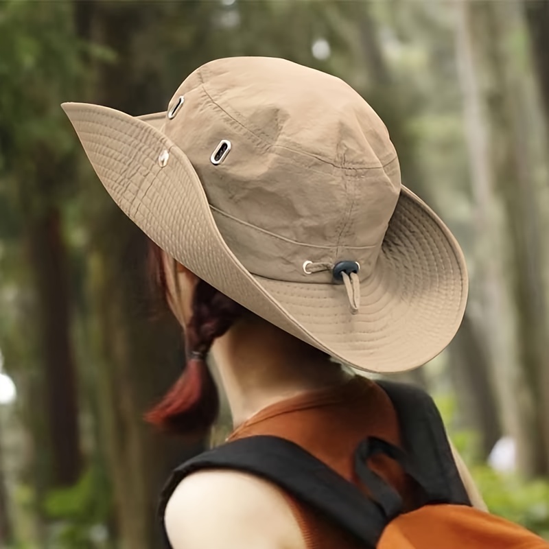 Casual Waterproof Breathable Sunshade Hat, Mountaineering Fishing Hat, Bucket Hat, Sun Hat,Temu