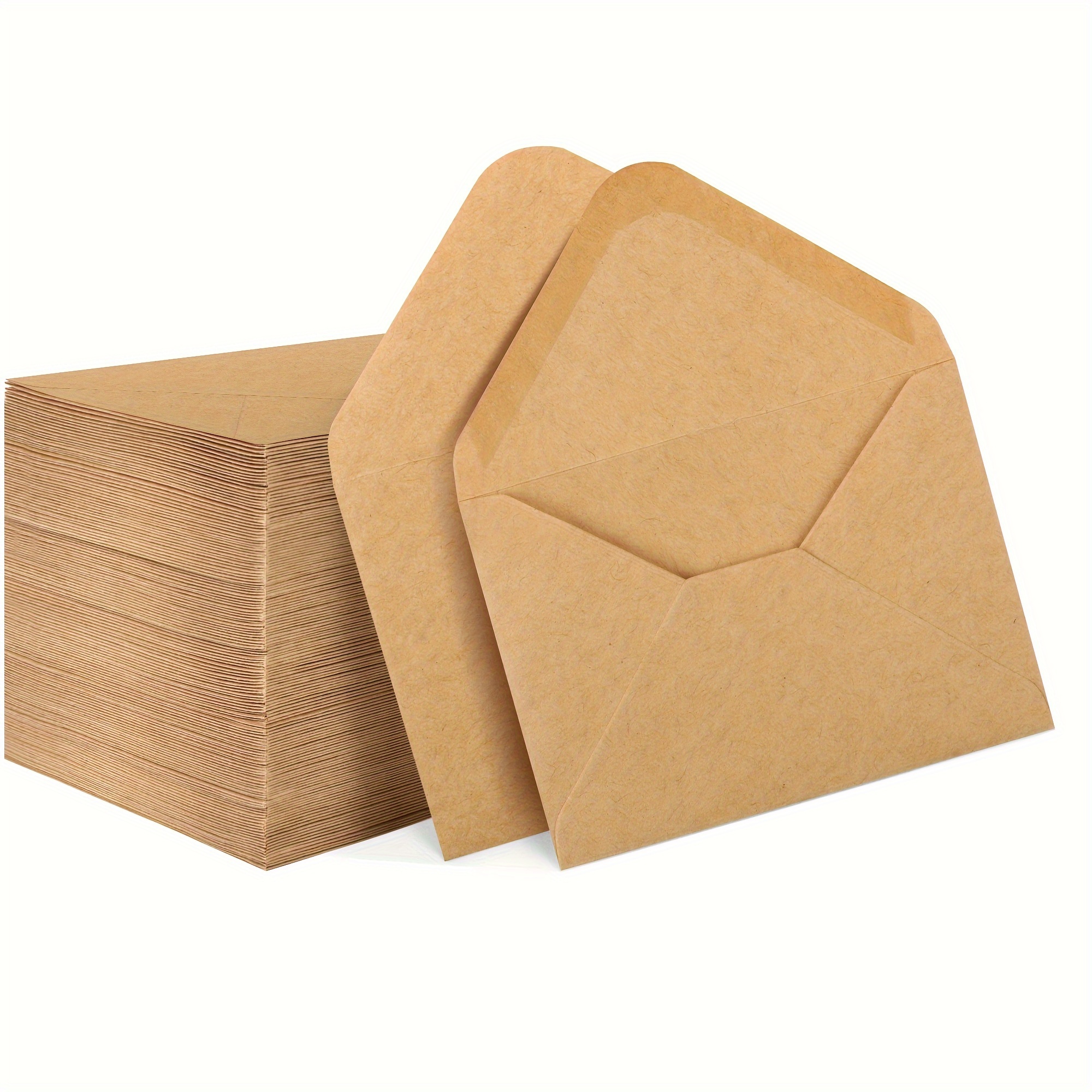 Sobres para tarjetas de regalo, mini sobres de papel kraft marrón para  pequeñas tarjetas de regalo, invitaciones, notas comerciales, pequeñas  tarjetas