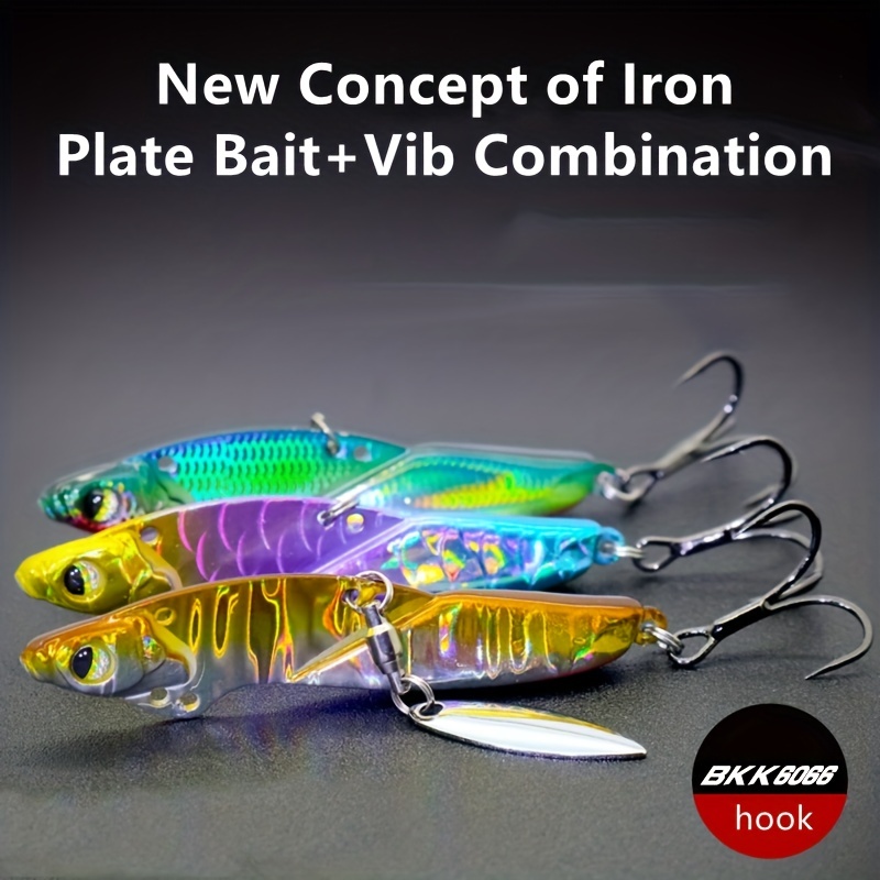 Dragon Tooth Vib Lure With Far Throw Metal Plate Sequins And - Temu Canada