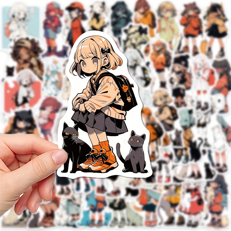 Anime Girl Stickers - Temu Japan