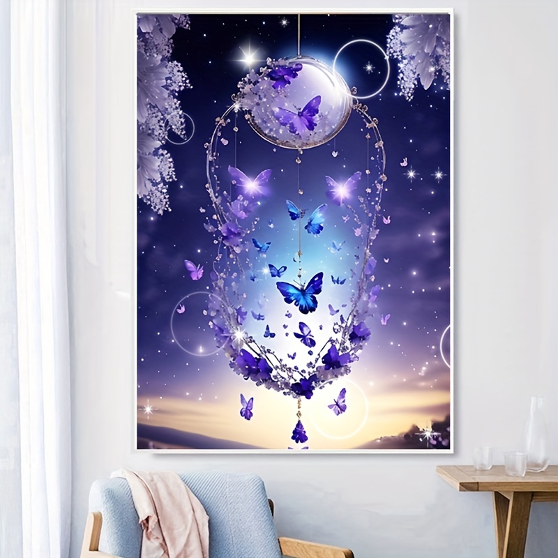 Butterfly Diamond Painting Kits for Adults Beginner ,5D DIY Full