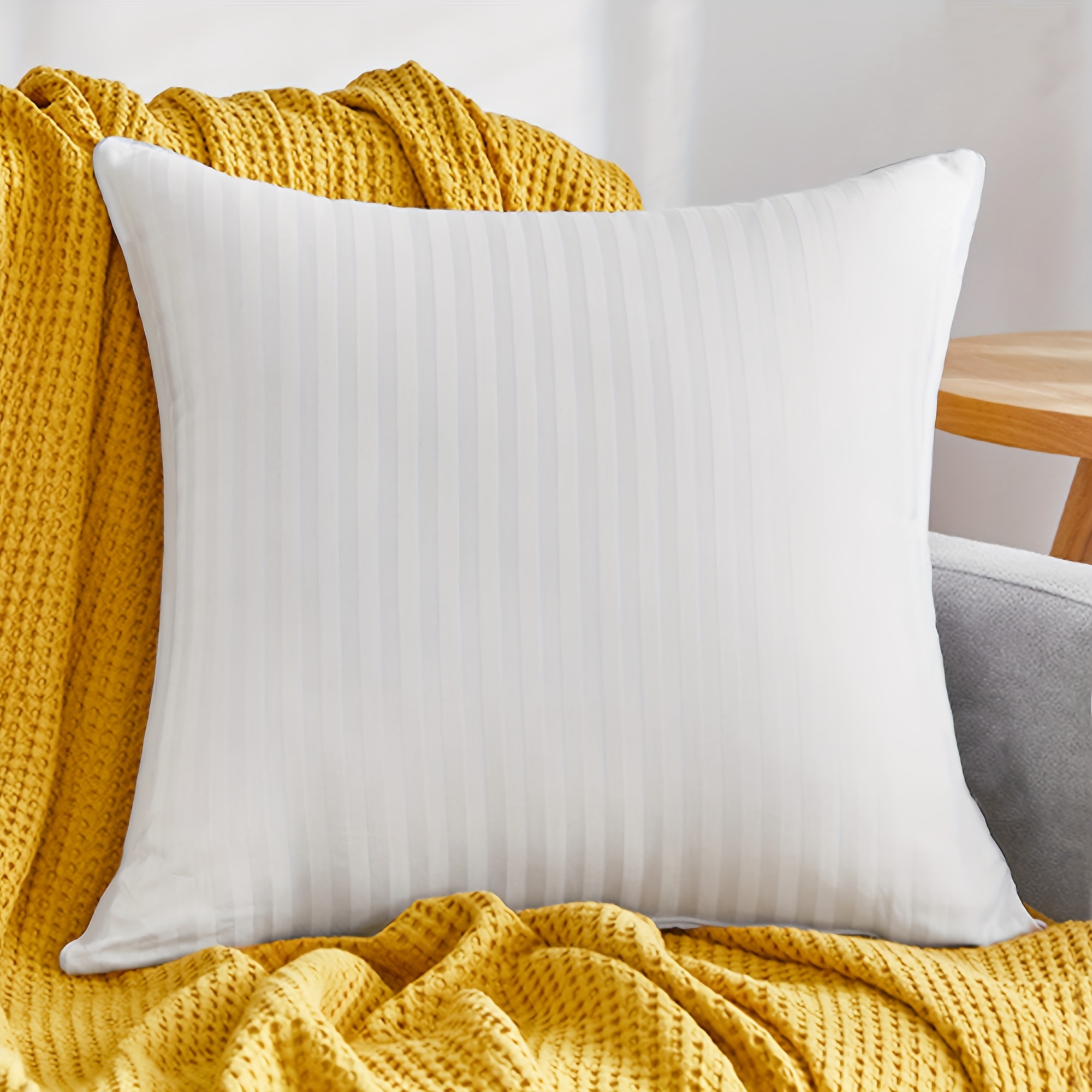 White Pillow Inserts, Square Cushion Inner Soft Fluffy Cushion White  Decorative Pillow Inserts, Bed Pillow For Bedroom Dorm Room - Temu
