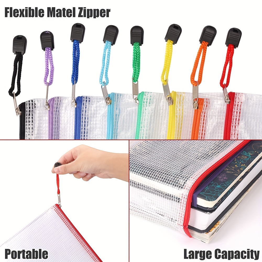 EOOUT 36pcs Mesh Zipper Pouch Puzzle Bags Zipper Bags for