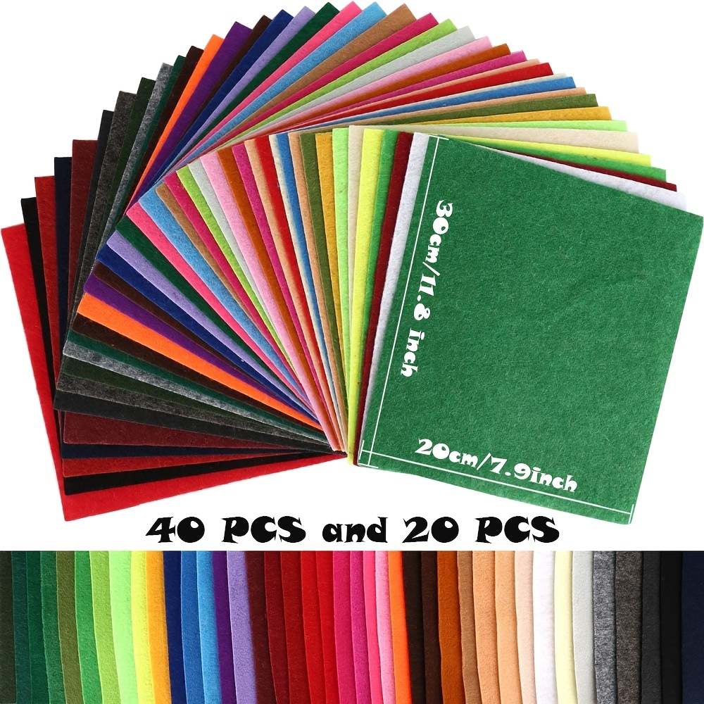 Wool Blend Felt Crafting Sheets 1.5mm Thick 9 x 12