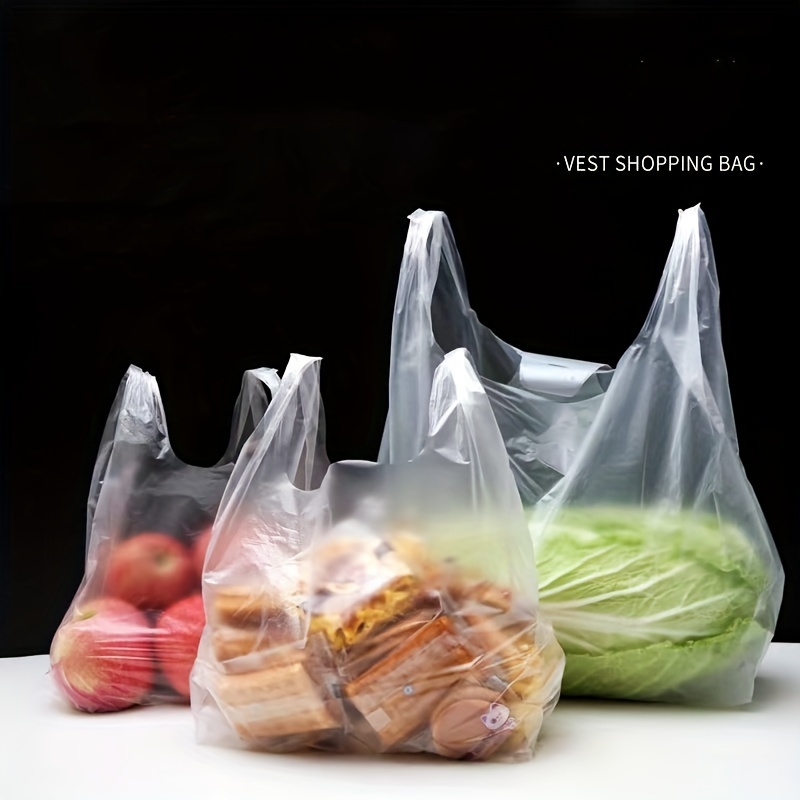 Plastic Bags (white, Transparent) For Grocery Store, Shopping Bag,  Restaurant, Convenience Store Use, Food Bag Supermarket Store Shopping Tote Bag  Disposable Takeaway Packing Bag - Temu