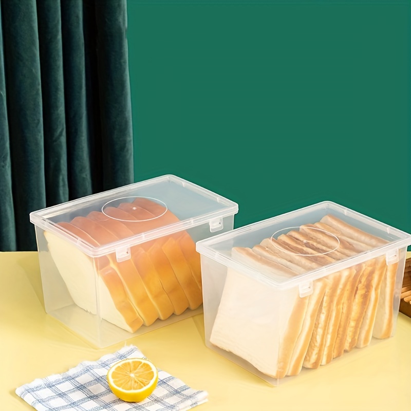 Bread Container Storage Box, For Refrigerator, Transparent