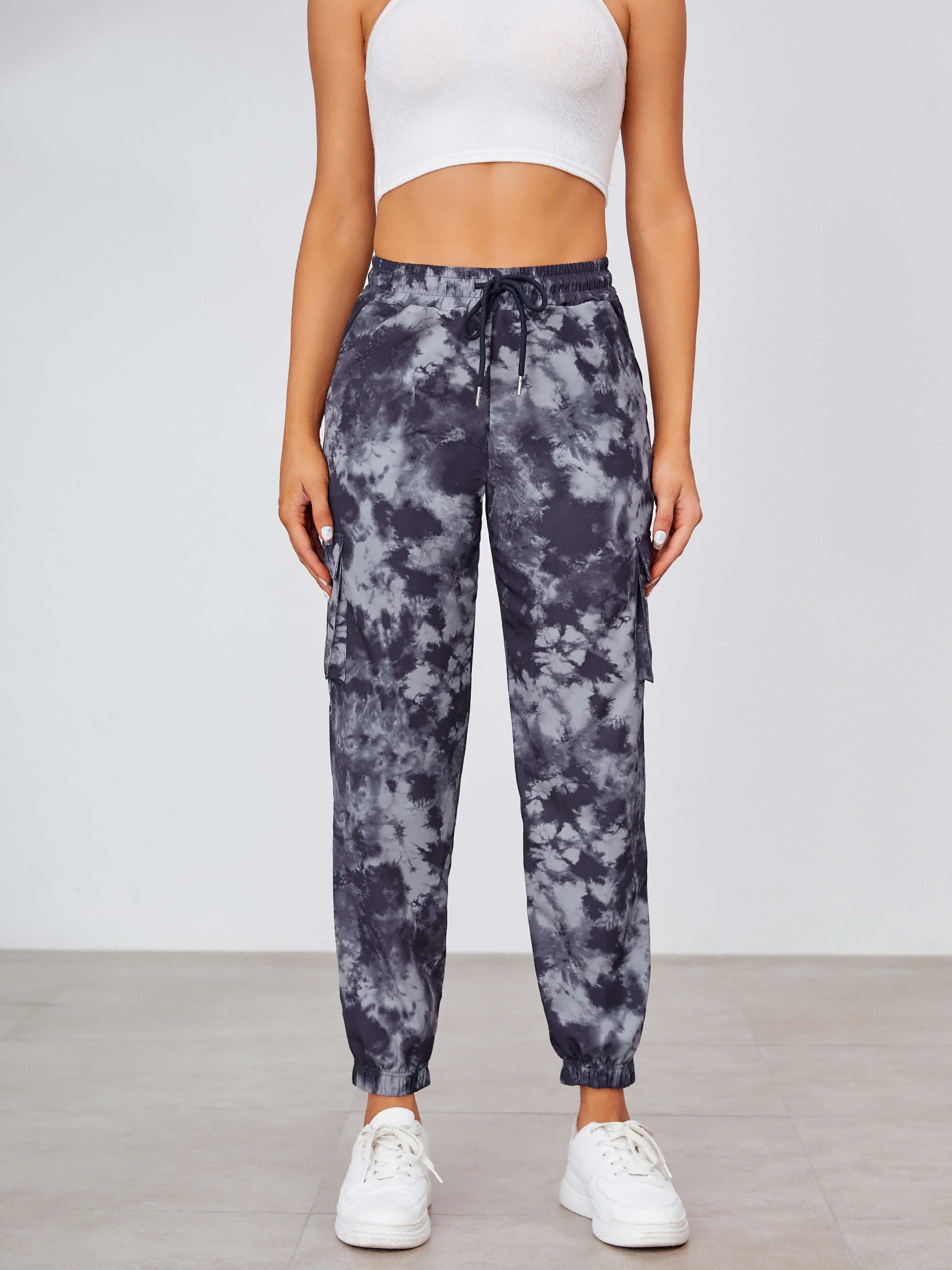 Grey bleach discount tie dye sweatpants