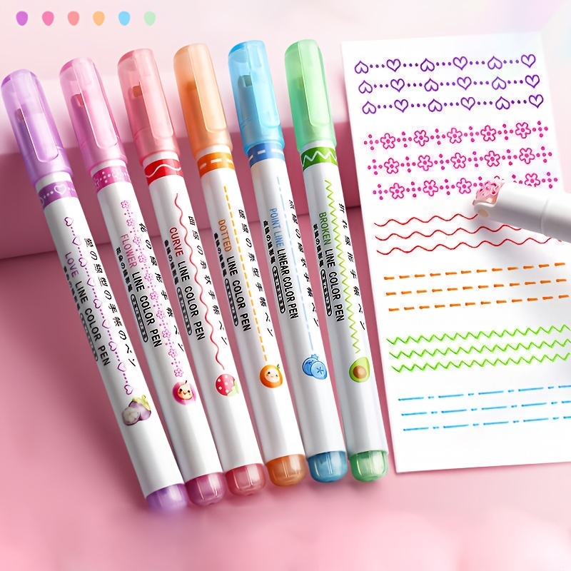 Kuretake Clean Color Dot Single Tip - Assorted 6-Pack