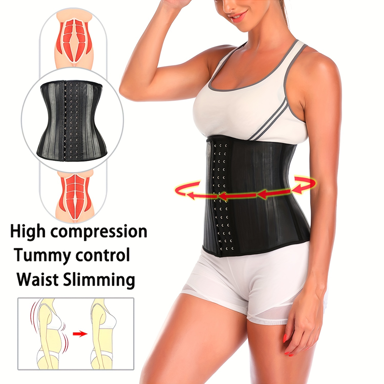 Entrenador De Cintura Tummy Wrap, Tummy Control Slim Faja Cinturón Cincher,  Ropa Interior Y Fajas Para Mujer