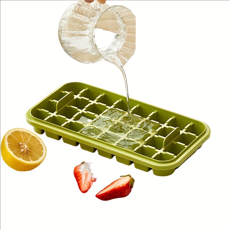 1/2 Layers Push-button Ice Tray, Homemade Ice Cube Mold, Ice Storage Tool  For Household Refrigerator, Large Capacity Decompression Ice Box For  Freezing Ice - Temu