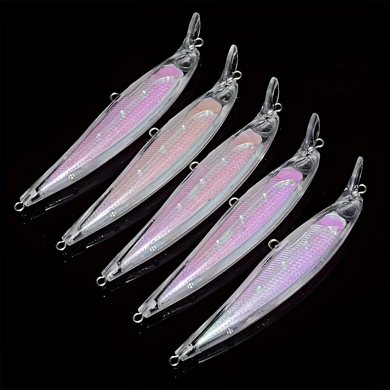 10 Colors Flat Tongue Sinking Minnow Lure Ringing Beads 3d - Temu