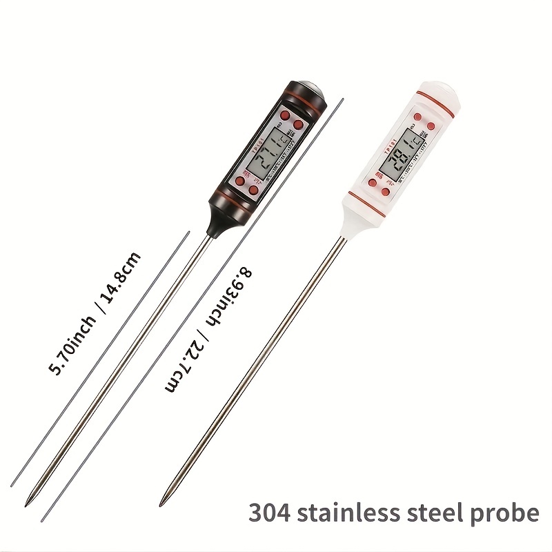 Digital Meat Thermometer Cooking Food Kitchen Bbq Probe Water Milk Oil  Liquid Oven Digital Temperaure Sensor Meter For Large Restaurant Kitchen -  Temu