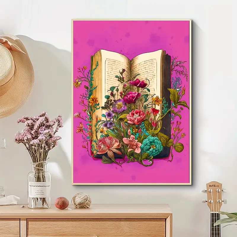 Diy 5d Frameless Diamond Painting Book Flower Wall Art Decor Mosaic Home  Art Gift - Temu Belgium