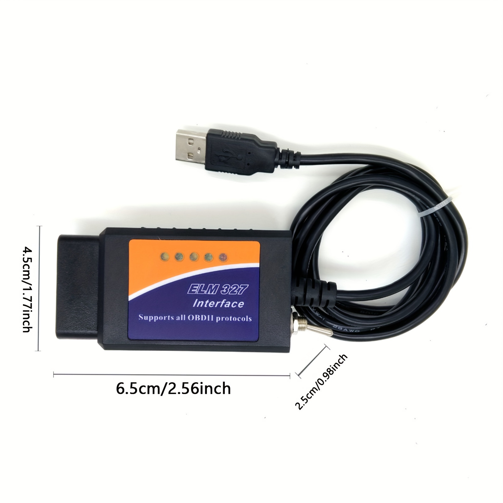 OBD2 USB Adapter,Mini Scanner Auto Diagnostic Scan Tool OBD ii Scanner Car  Code Reader Adapter for Windows