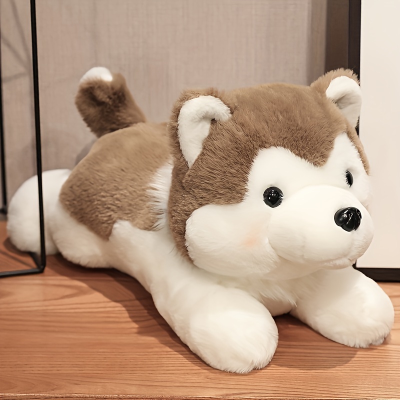 Lifelike Cute Husky Dog Plush Toys Soft Stuffed - Temu