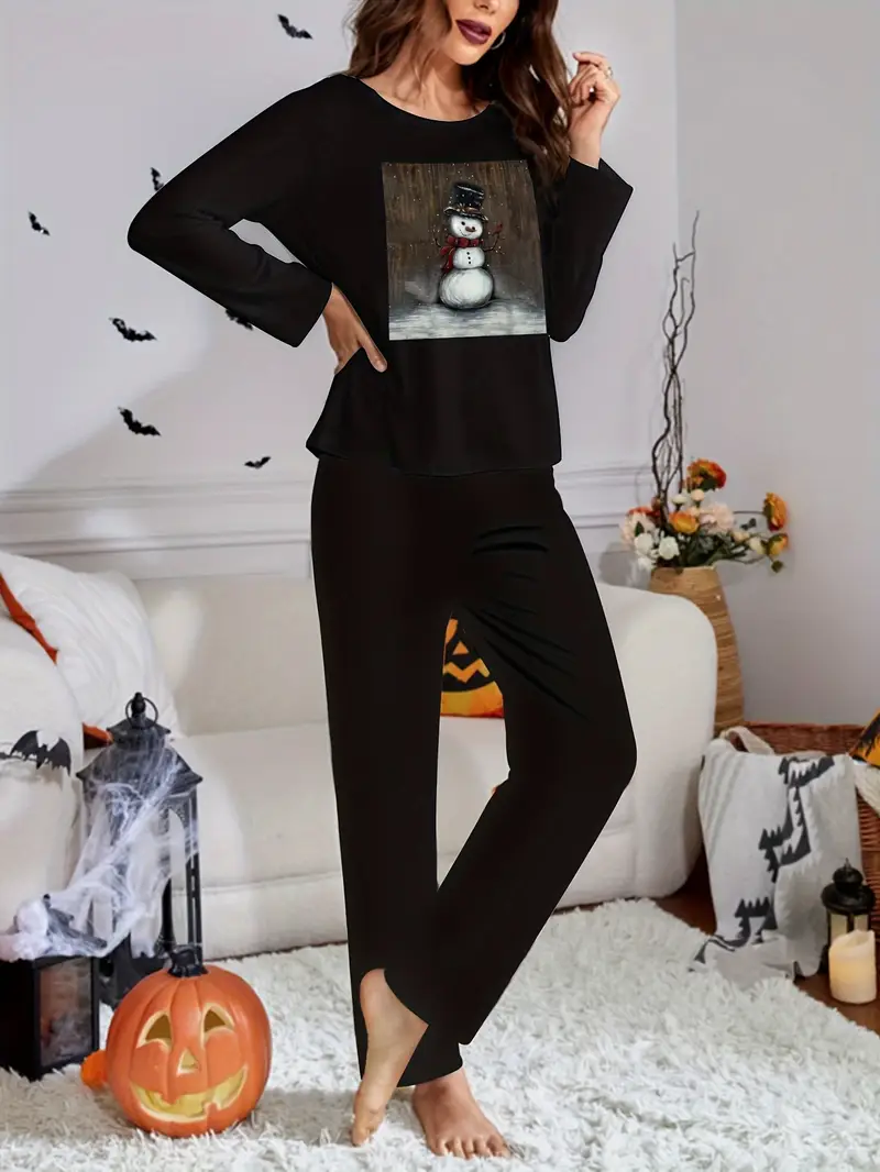 Christmas Snowman Print Lounge Set Long Sleeve Crew Neck Top Temu Canada christmas-snowman-print-lounge-set-long-sleeve-crew-neck-top-temu-canada