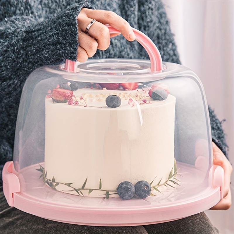 Cake Box Clear Portable Cake Box For Cupcake Muffin Cake - Temu