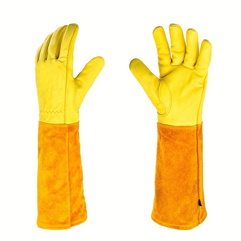 Guantes de jardinería de cuero para hombre, guantes de trabajo utilita –  Los tornillos