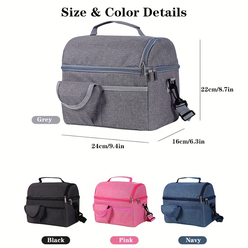 Large Capacity Waterproof Picnic Bento Bag With Ice Pack And Lunch Box -  Perfect For Outdoor Activities And Picnics - Temu Hungary