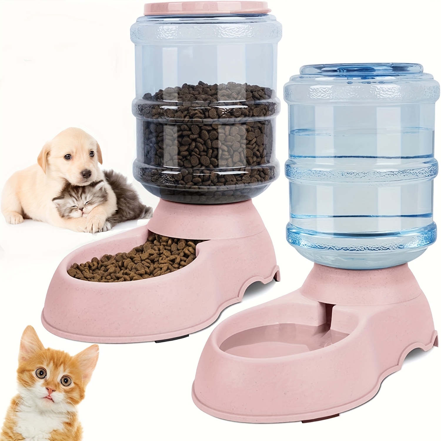 1 Pieza Alimentador Automático Perros Gatos Dispensador - Temu