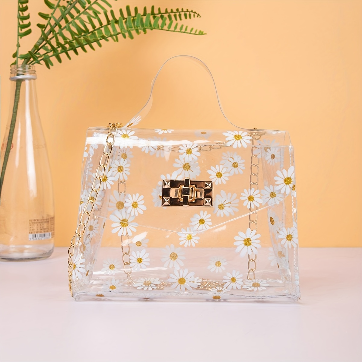 Transparent Jelly Bag Women's Fashion Handbags Candy Color Clear Shoulder  Bags for Female Clear Beach Crossbody Bags Tote Bolsa