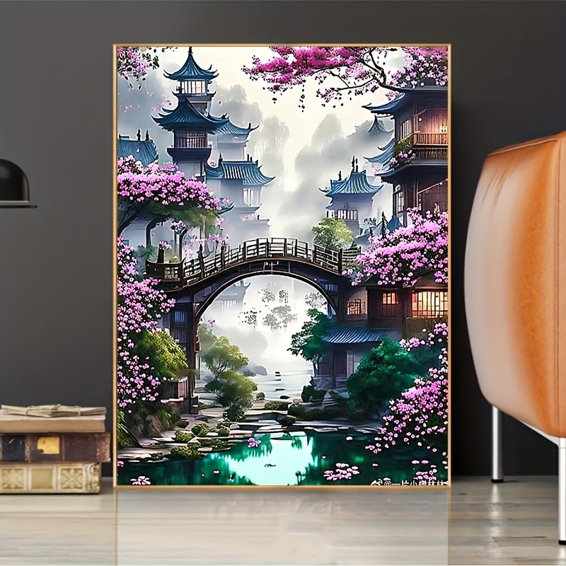 Diamond Painting - Villa met mooie tuin  Pintura con diamantes, Diamantes  redondos, Paisajes