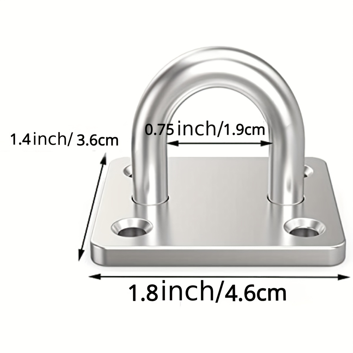 4pcs 1.4 X 1.2 Pulgadas 304 Ganchos Techo Acero Inoxidable - Temu Chile