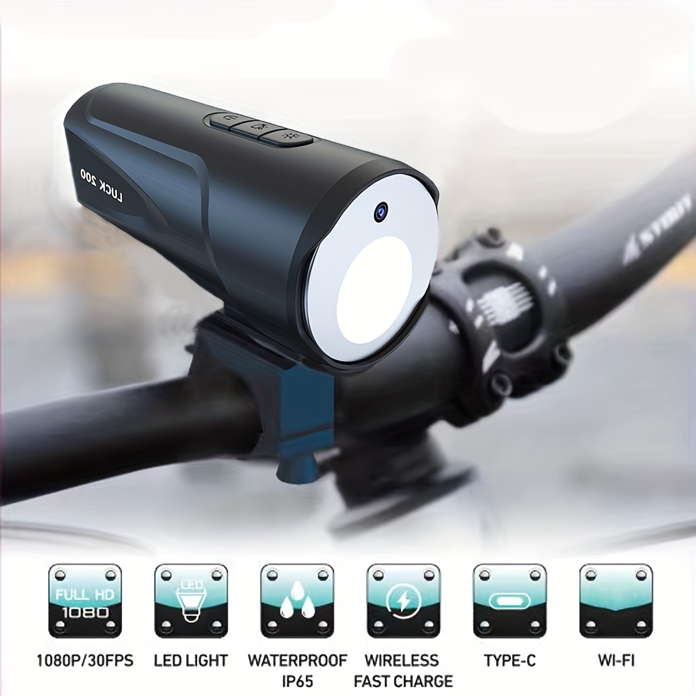 Motorcycle Camera Dash Cam, 2Inch IPS Screen 1080P+720P Dual AHD Bike  Dashcam G-Sensor Parking Mode Driving Recorder Black 